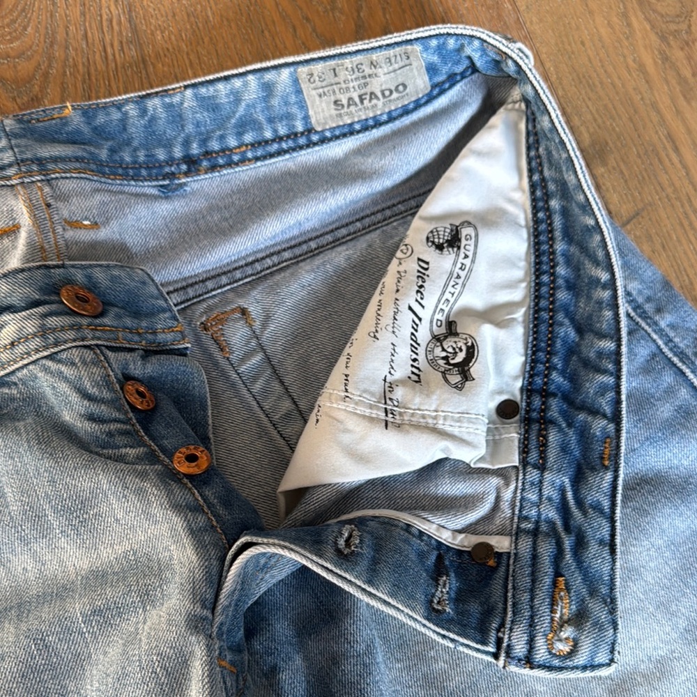 Diesel Safado Denim with Brown Accents